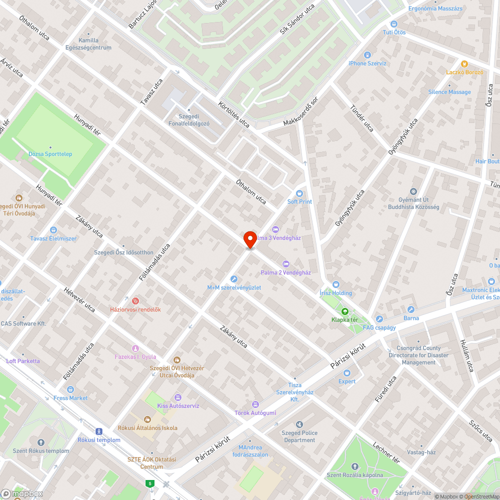 Megfakult tábla - Pálma Panzió (Pacsirta utca) bejelentés helye