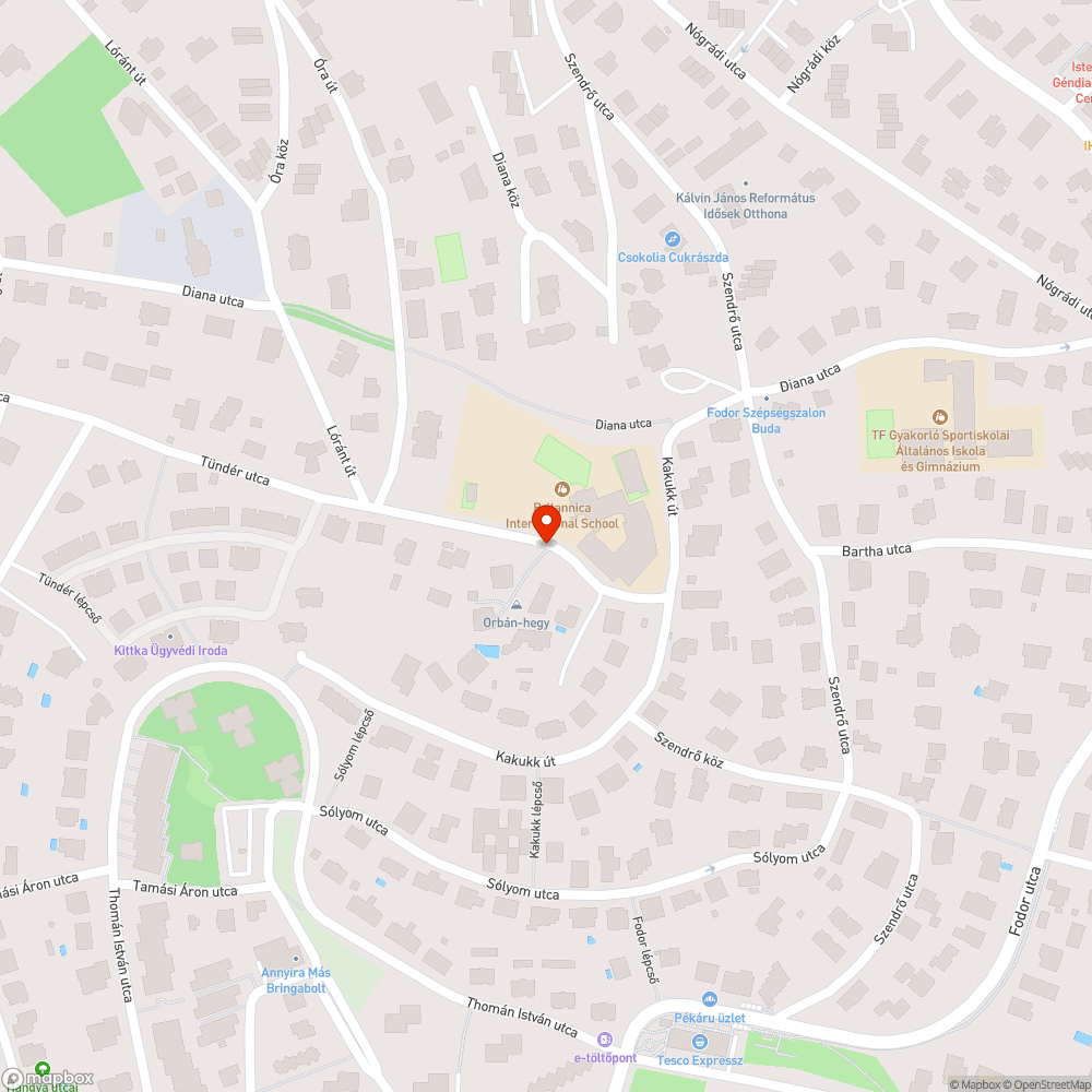 Méteres gaz a Tündér utcában bejelentés helye