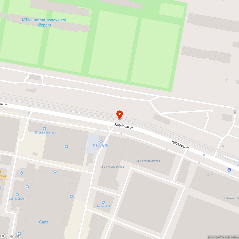 Még egy oszloptartó a Kőbányai úton bejelentés helye