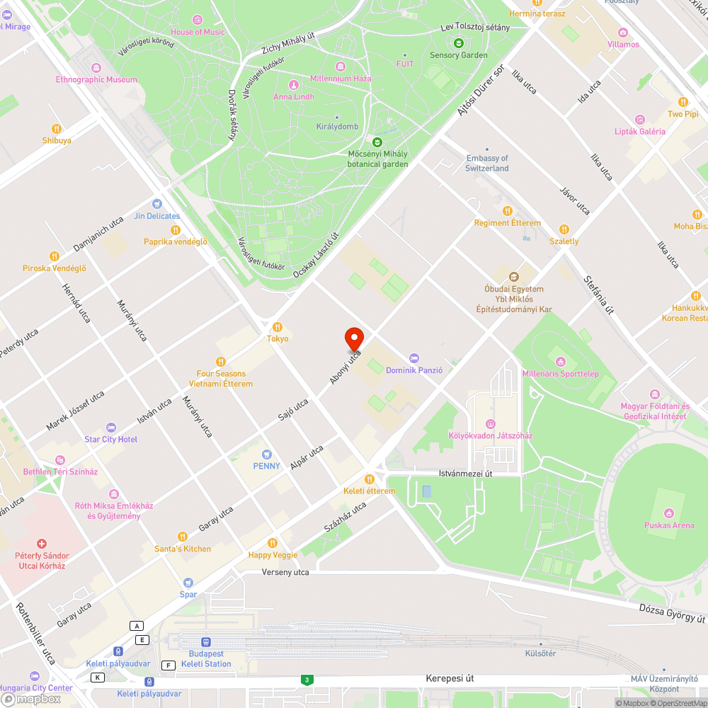 Eltömődött csatorna bejelentés helye