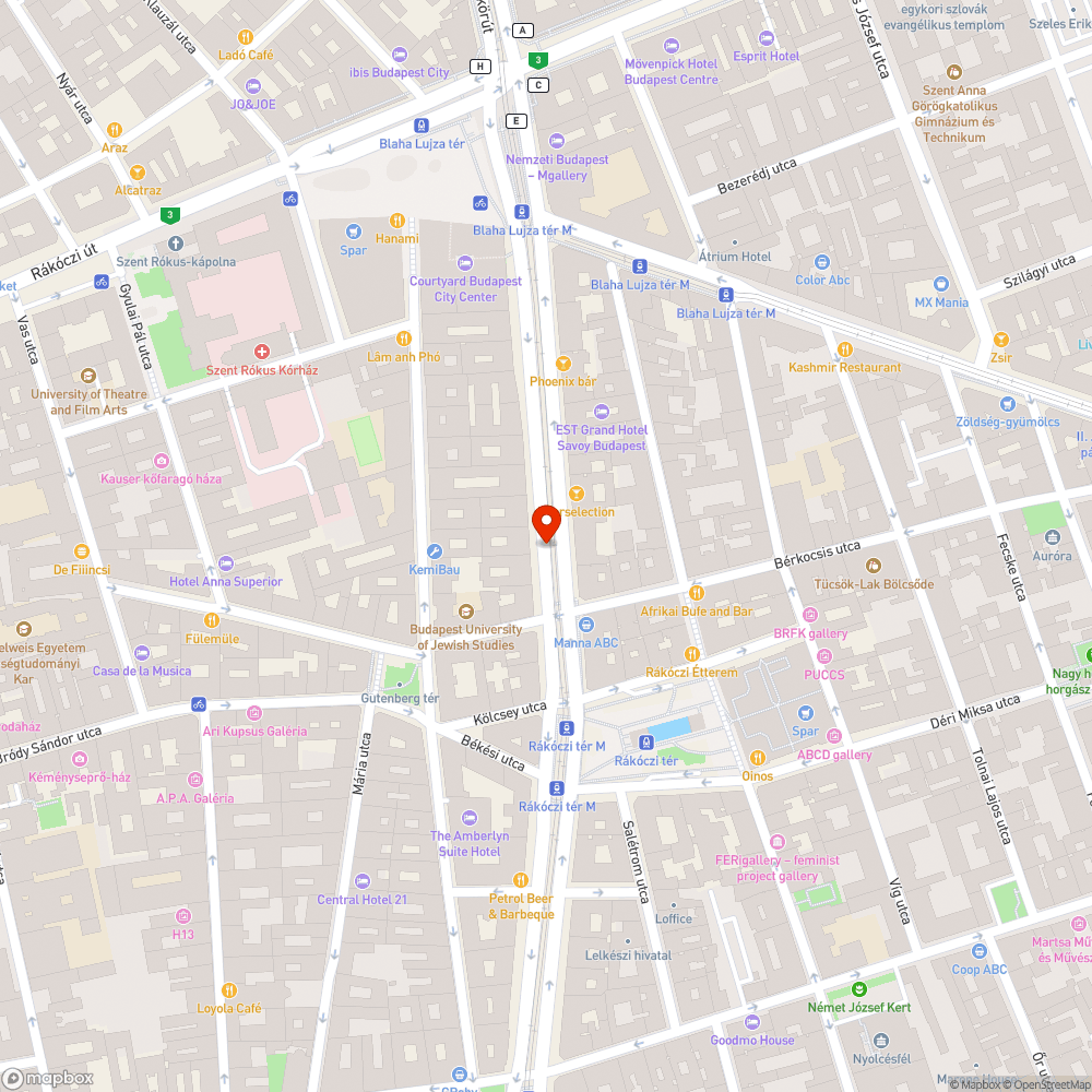 József körút 23. bejelentés helye