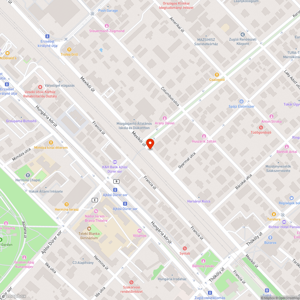 Gaz bejelentés helye