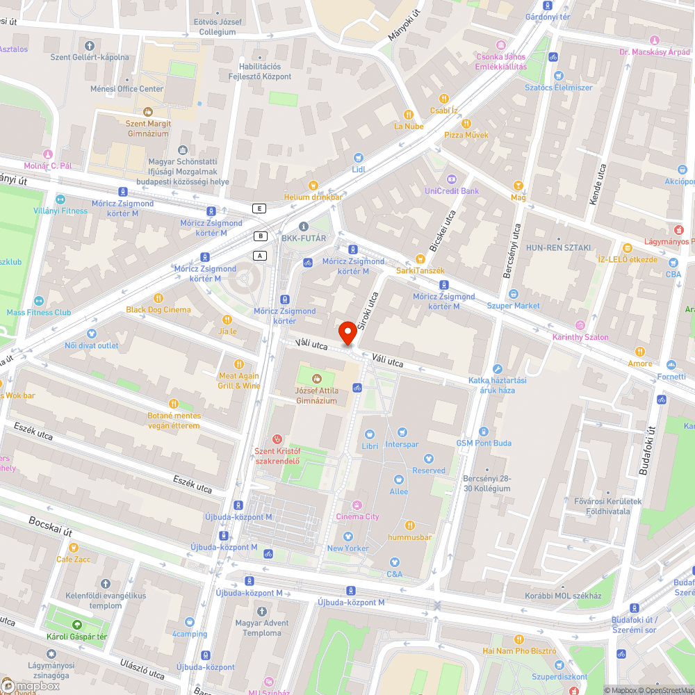 Kidöntött poller és kresz-tábla bejelentés helye