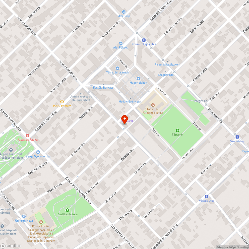 Az utca felett lóg a vezeték bejelentés helye