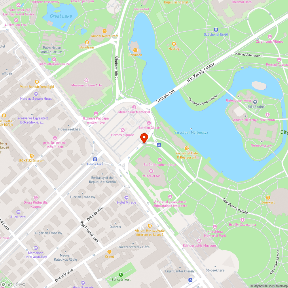 Party limuzinok a Műcsarnok előtt bejelentés helye