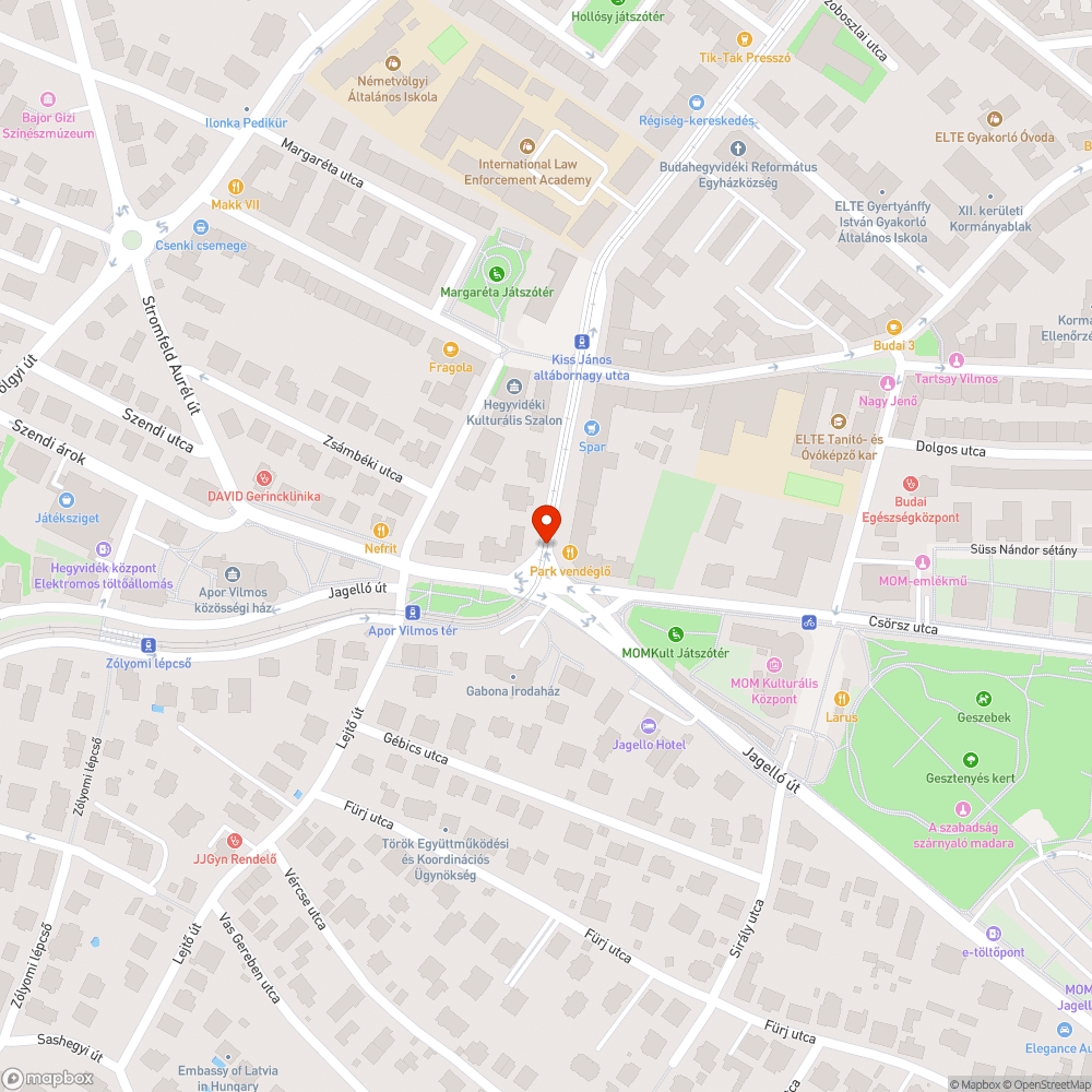 kátyú bejelentés helye