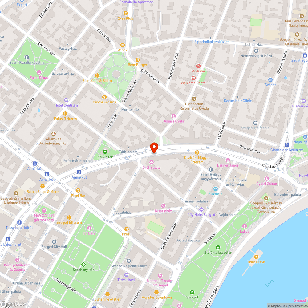 Botlásveszélyes pollercsavarok a járdában - Tisza Lajos krt. 20., orvosi rendelők előtt bejelentés helye