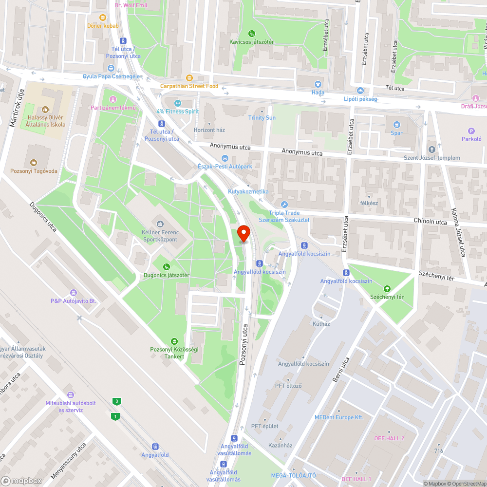 Csattogó fedlapok bejelentés helye