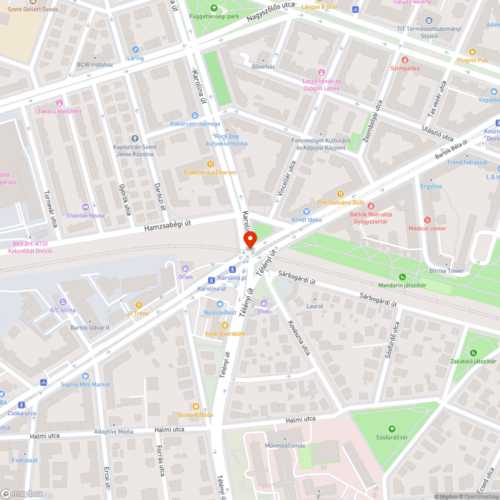 kátyú bejelentés helye