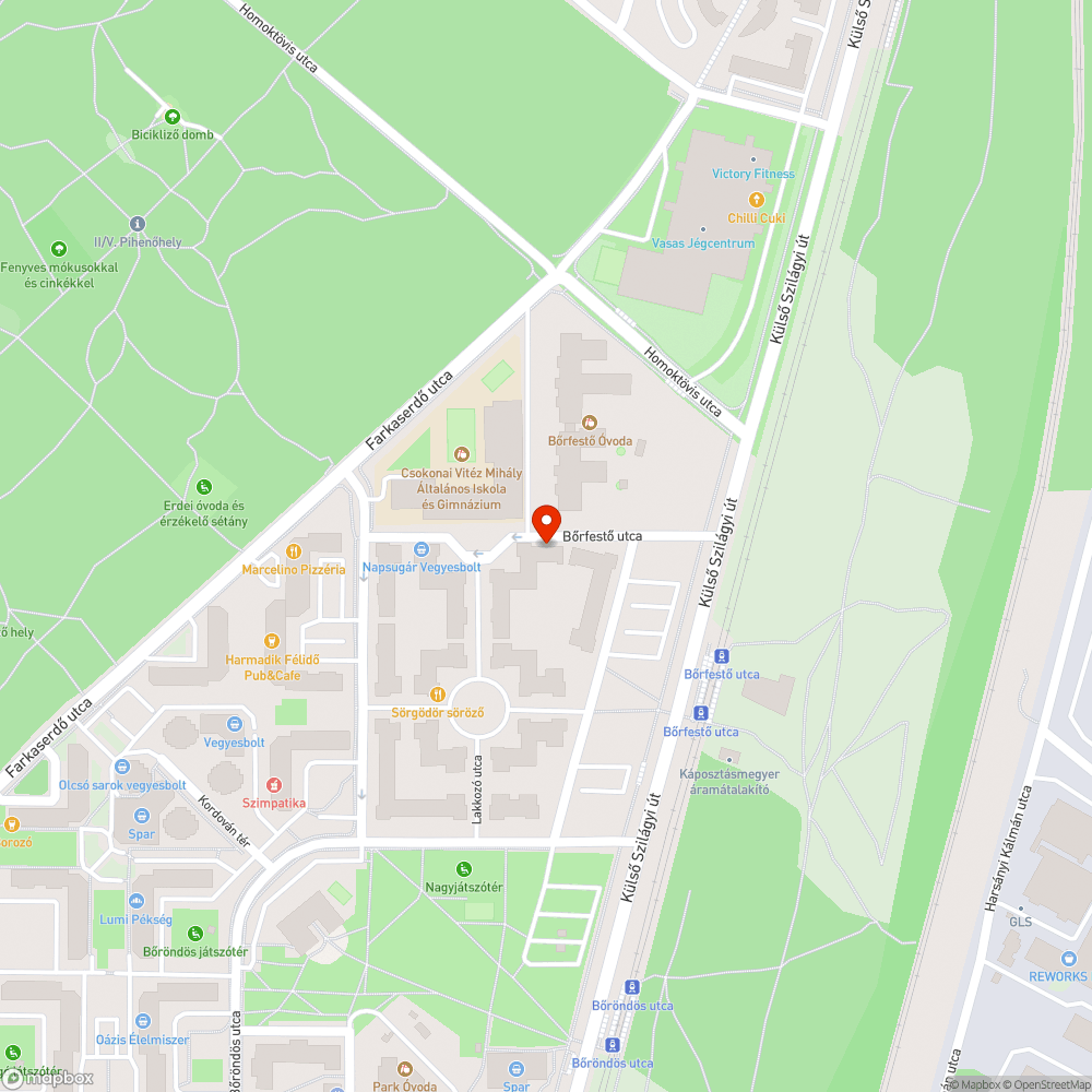 Átkelő jelző bejelentés helye