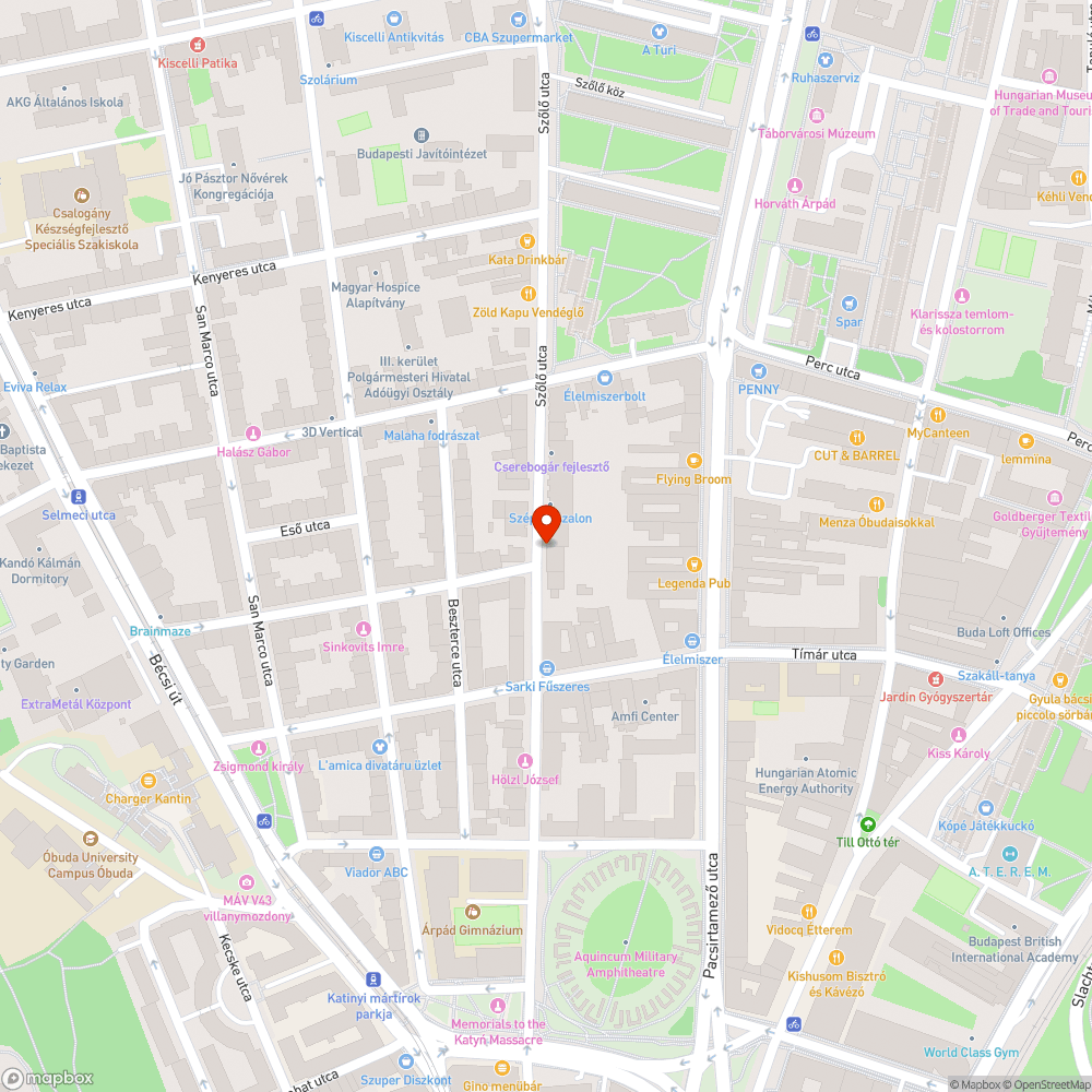 Szőlő utca 23. sz előtti kátyú javítása bejelentés helye