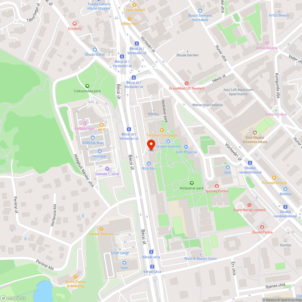 Víznyelő és szegély beszakadás bejelentés helye