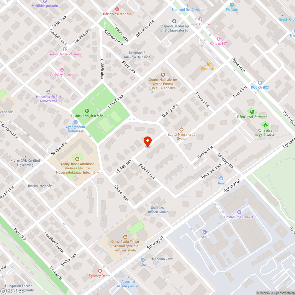 Halott fa bejelentés helye