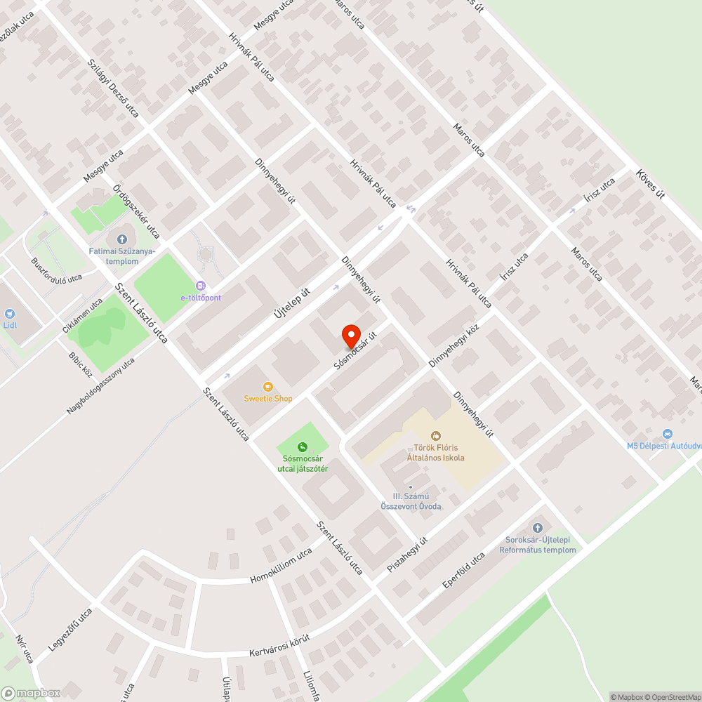 Elhagyott jármű bejelentés helye