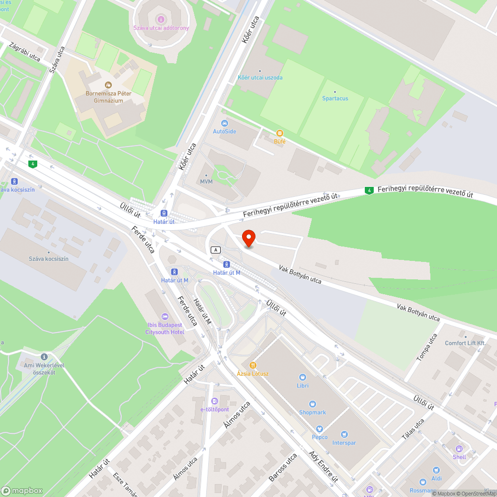 Szemetes megálló és környéke bejelentés helye