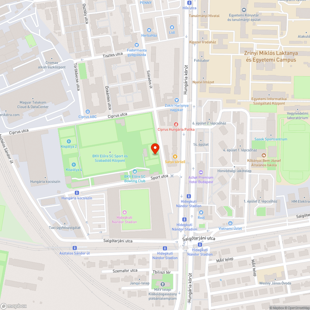 Szemetes utca bejelentés helye