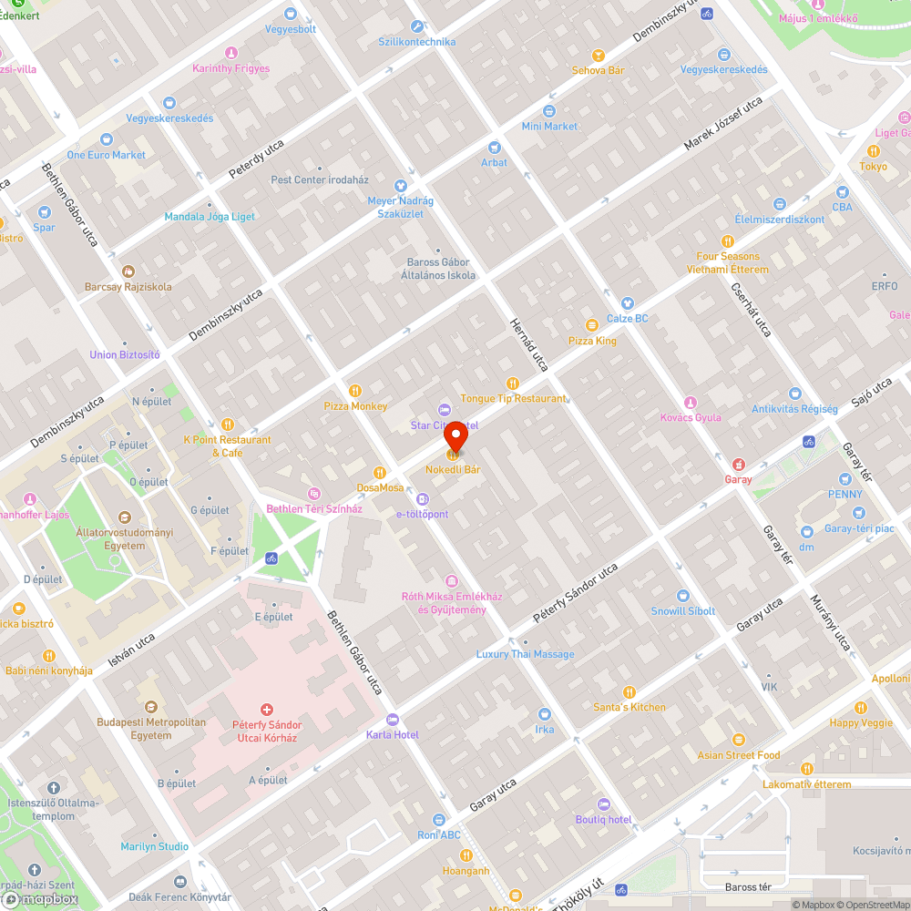 Életveszélyes trolimegálló 74 bejelentés helye