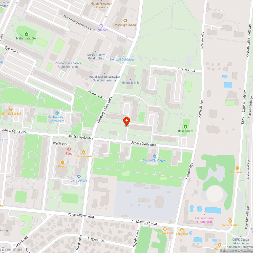 Kettétört fa bejelentés helye