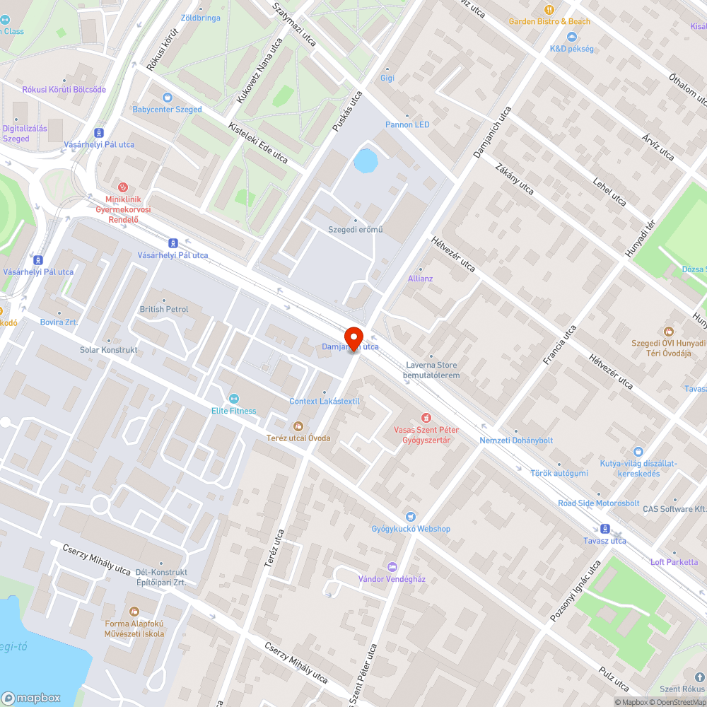 Erősen megdőlt korlátsor bejelentés helye