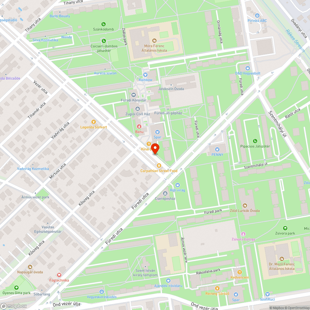 Eldugult bejelentés helye