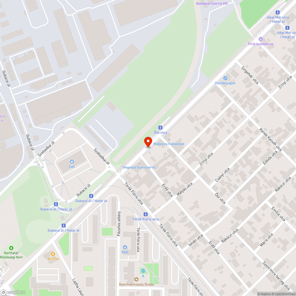 Határ út szemét bejelentés helye