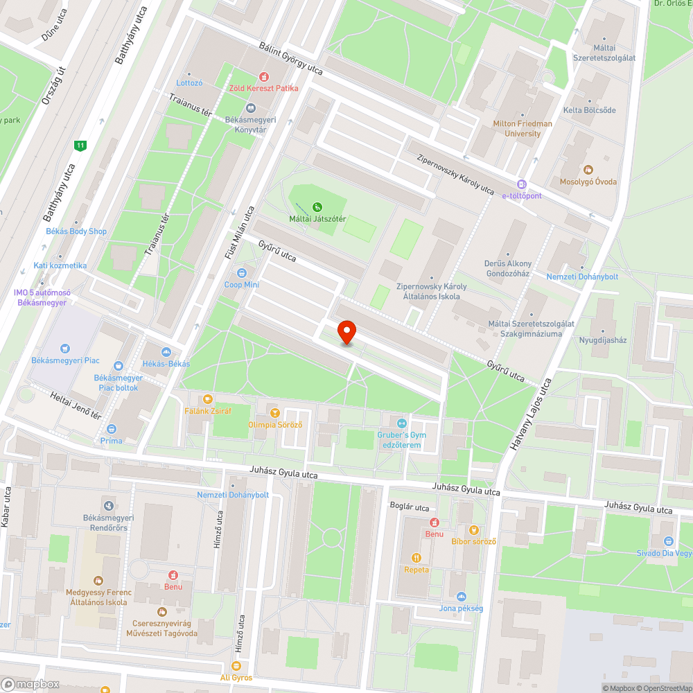 Kiszáradt facsemete bejelentés helye