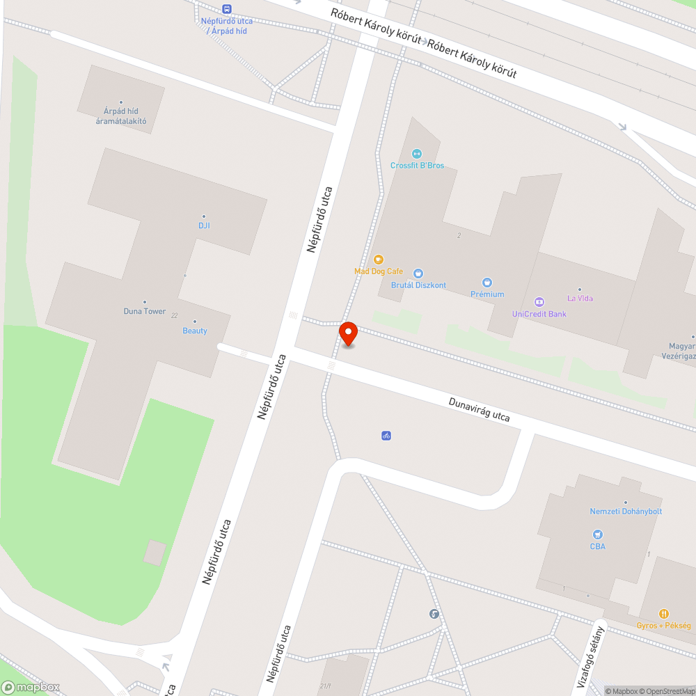 Törött utcatábla bejelentés helye