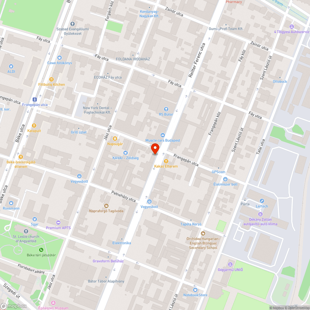 Alámosott járda bejelentés helye