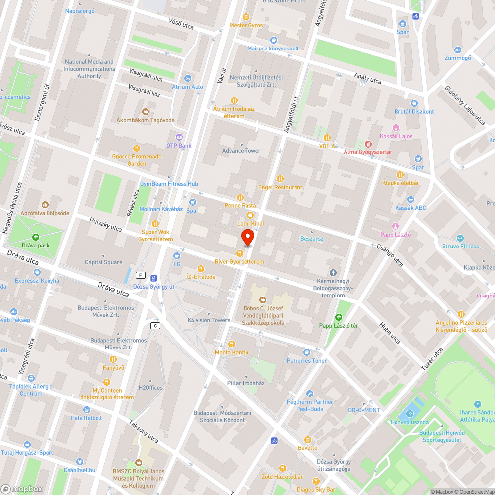 Angyalföldi út 12. pollerek bejelentés helye