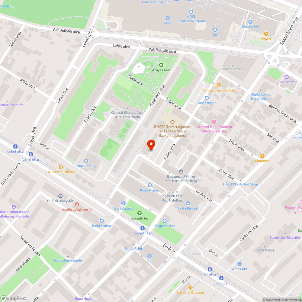 Magára hagyott jármű a 19. kerületben bejelentés helye