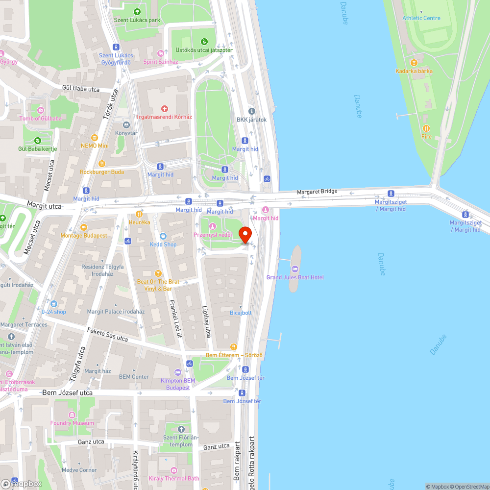 Megsüllyedt járda a zebra végénél bejelentés helye