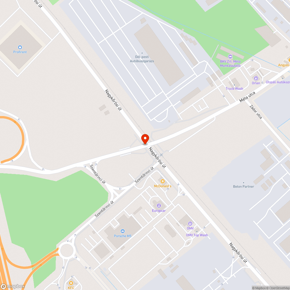 Szemét a felüljáró alatt bejelentés helye