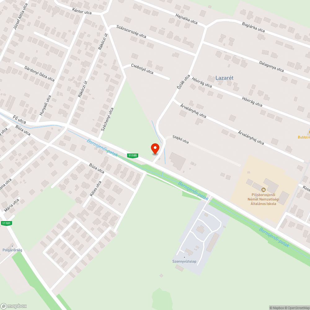 Elhagyott csatorna akna bejelentés helye