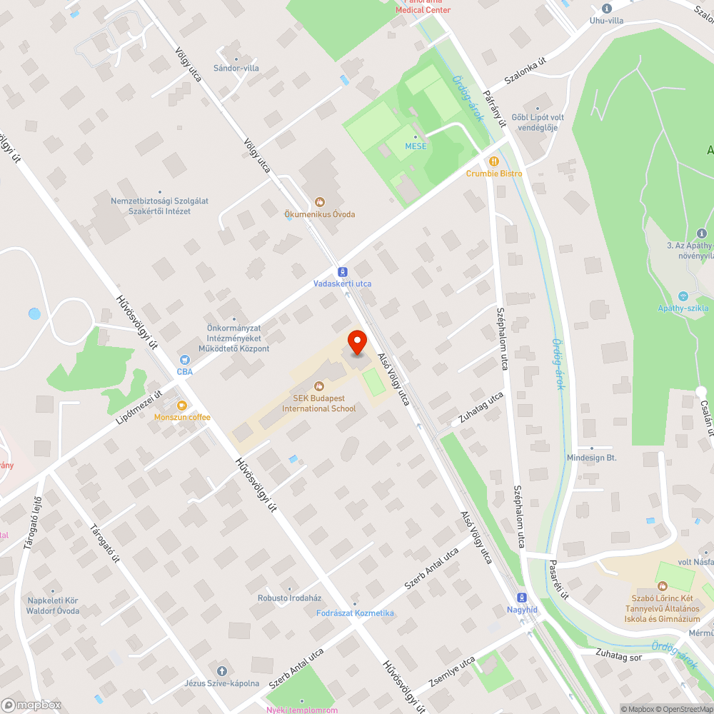 Úttest alatti üreg, kimosódás, közvetlenül a villamospálya(61) mellett bejelentés helye