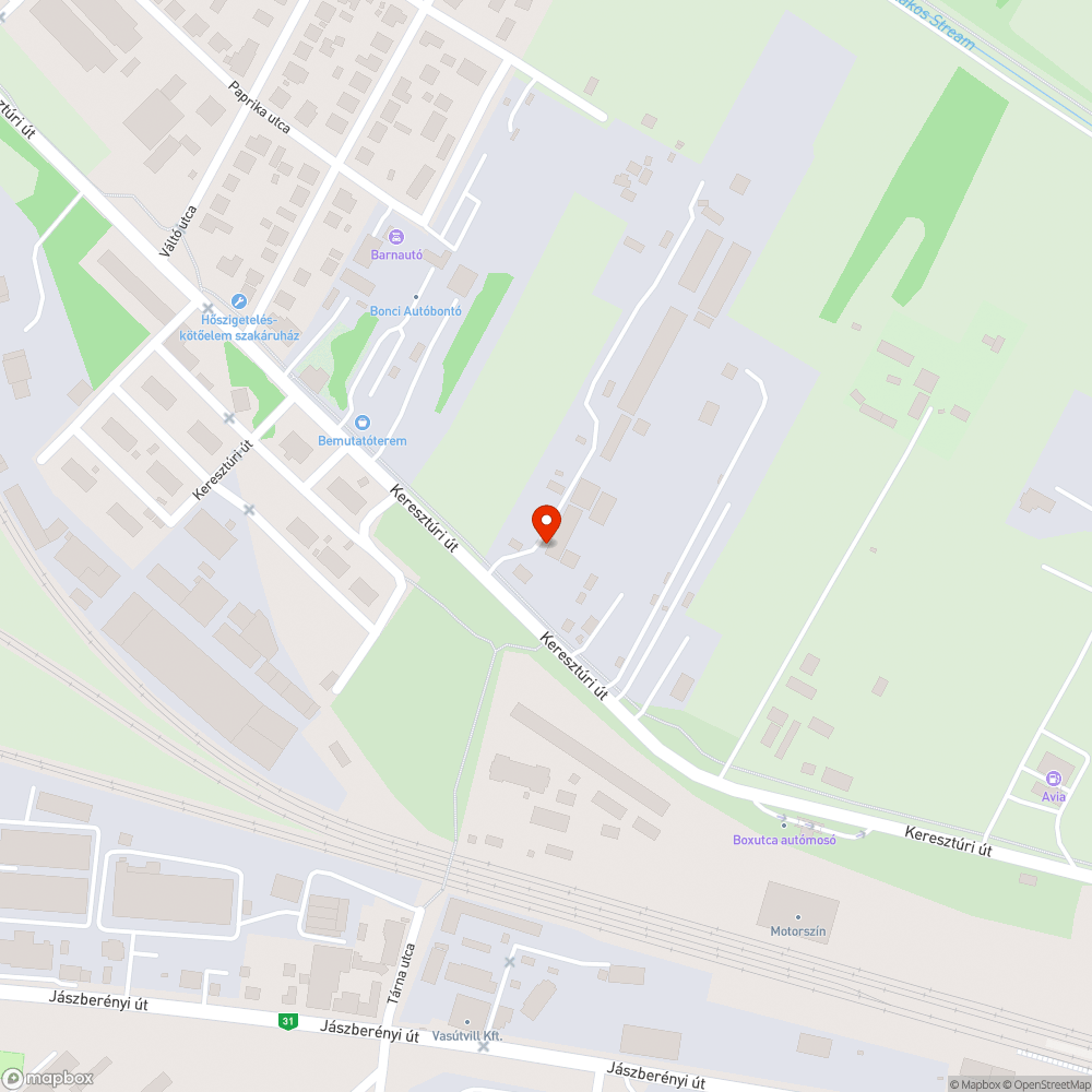 Szeméthalom a Keresztúri út mellett bejelentés helye