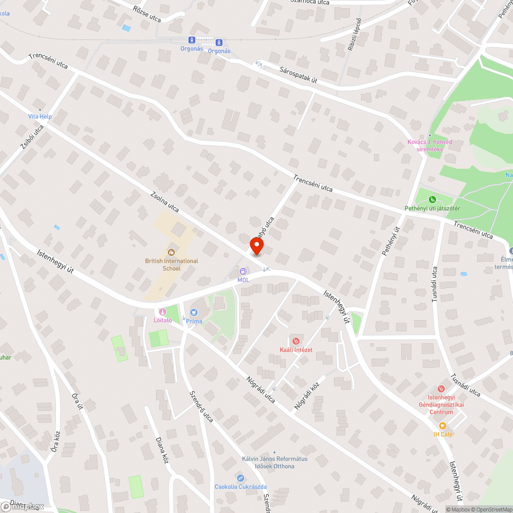 Elhagyott autó bejelentés helye