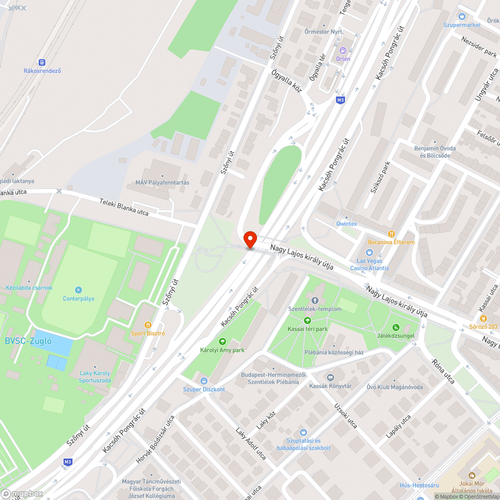 M3 bevezető szakasz bejelentés helye