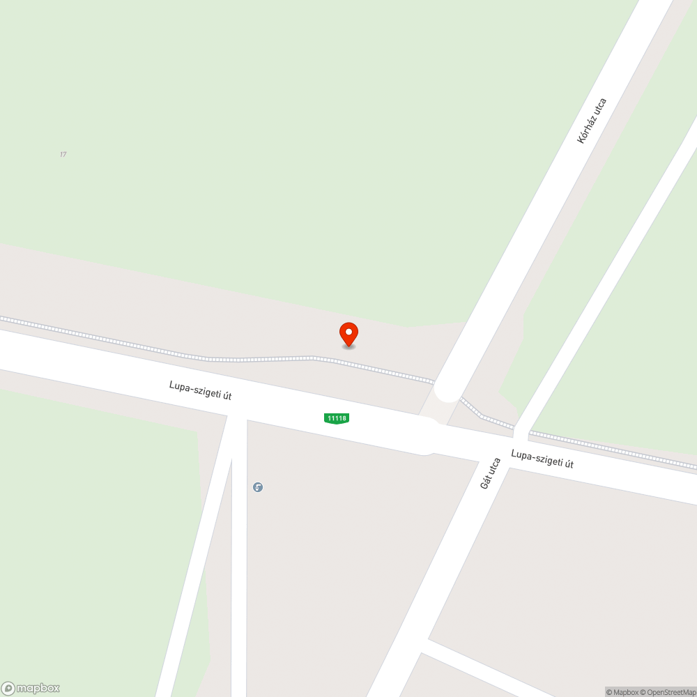 a kerékpárút nincsen táblával kijelezve - Budakalász Luppa tó mellett bejelentés helye