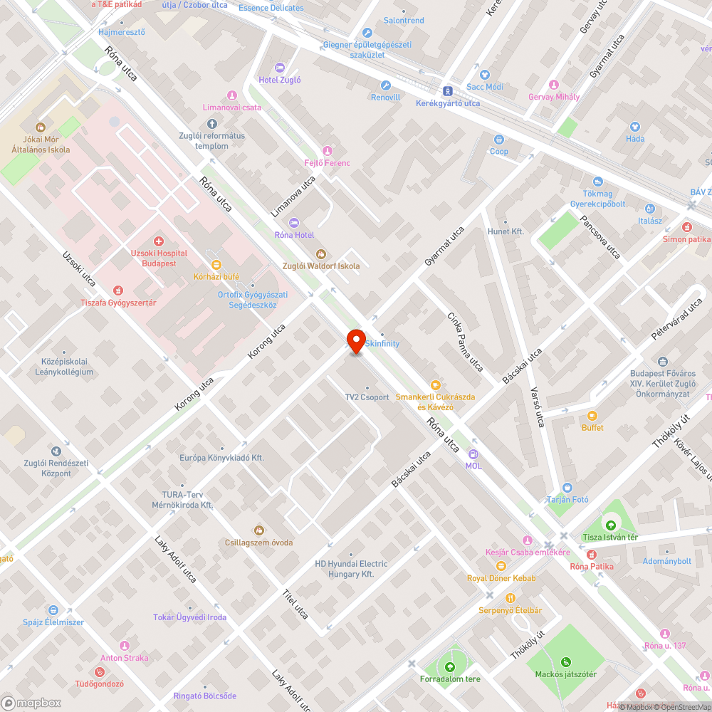 zászlók kihelyezése - TV2 csoport - 1145 Budapest, Róna u. 174, bejelentés helye