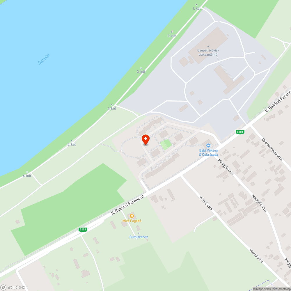 Megcsonkított fa torzó (Vízművek lakótelep) bejelentés helye