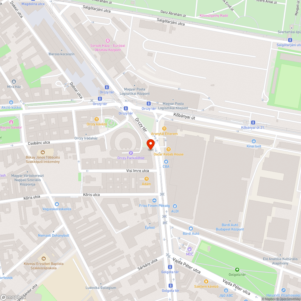 Nem megfelelően rögzített jelzőtábla bejelentés helye