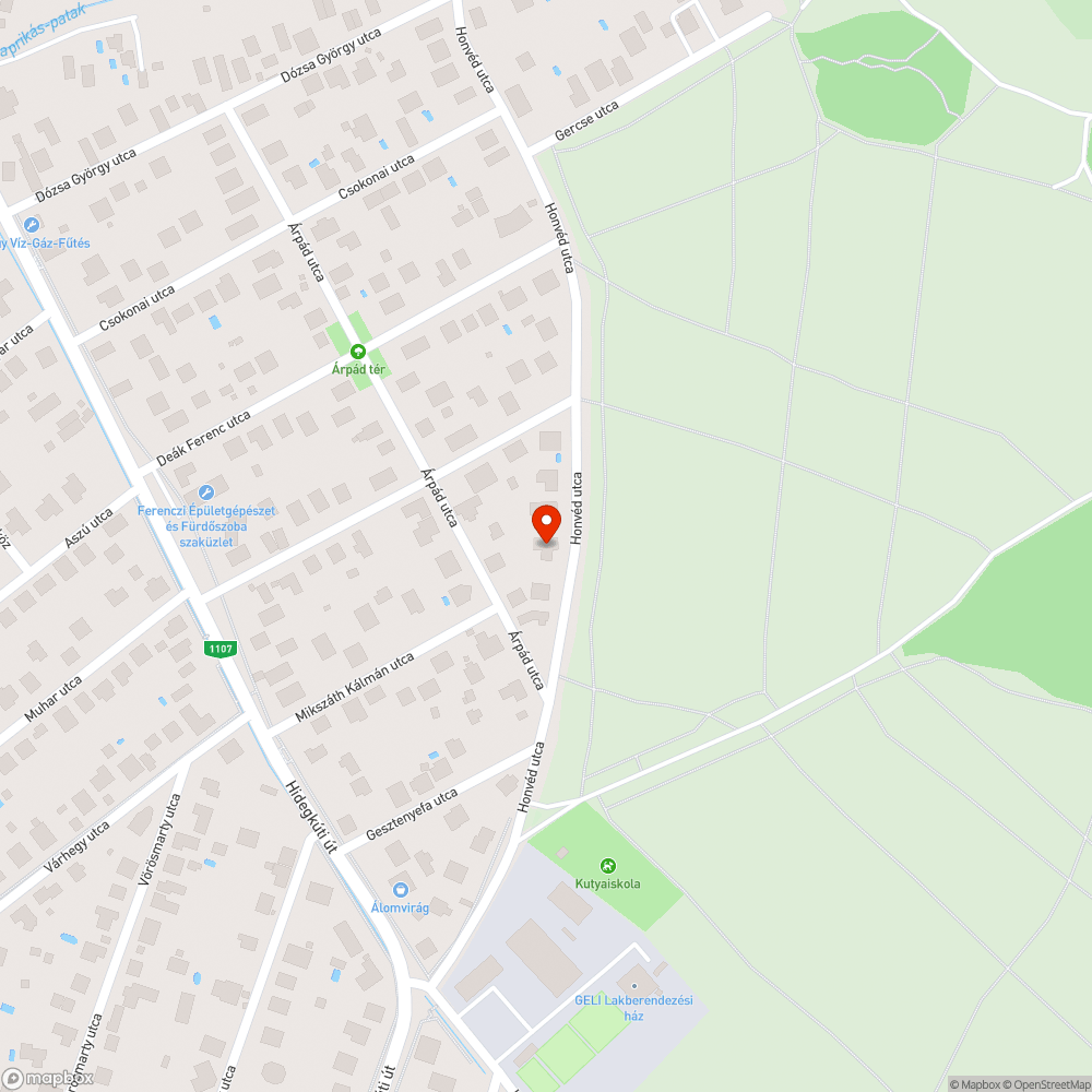 Olajfolyás az úttesten bejelentés helye