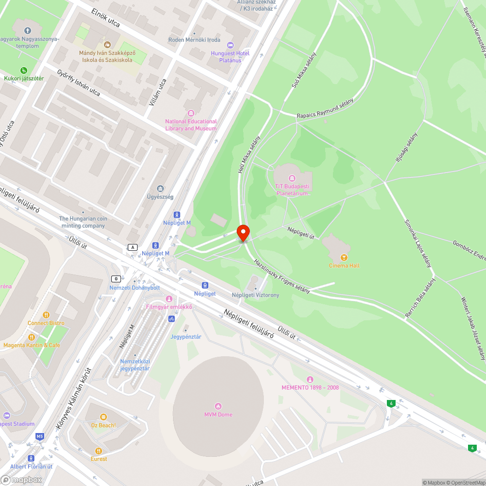 Veszélyesen megdöntött tábla bejelentés helye