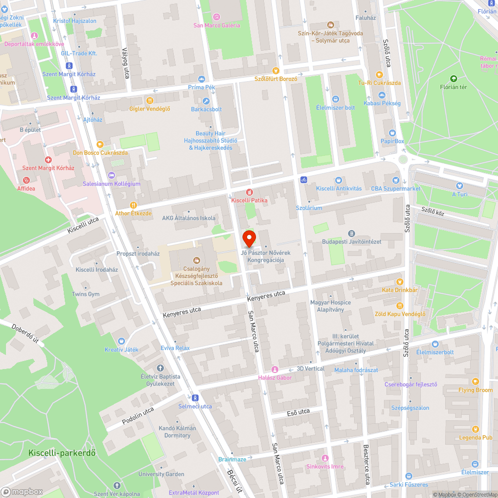 Javítandó járdaszakasz bejelentés helye