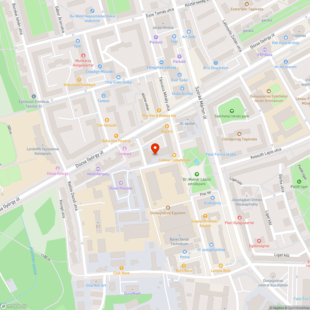 növekvő kátyú bejelentés helye