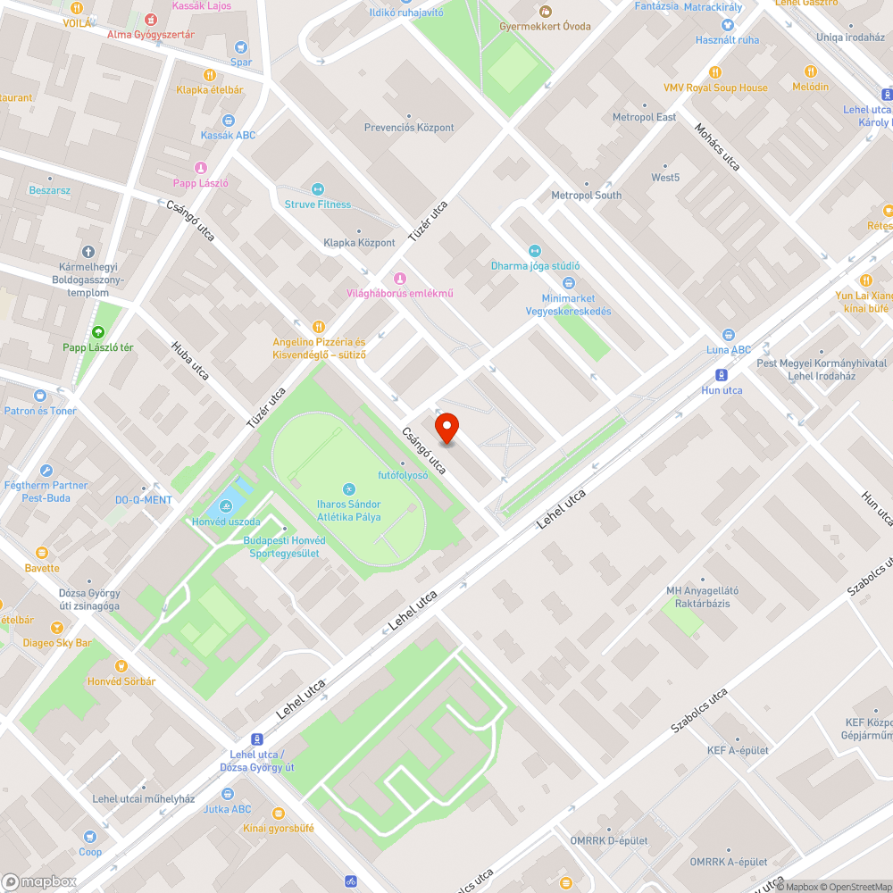 1994-es szürke Renault 11 Csángó utca bejelentés helye