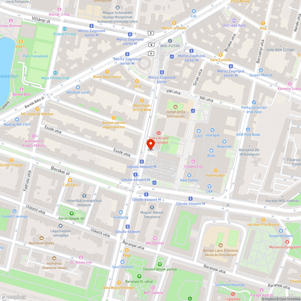 Fehérvári úti vásárcsarnok mögötti reklám bejelentés helye