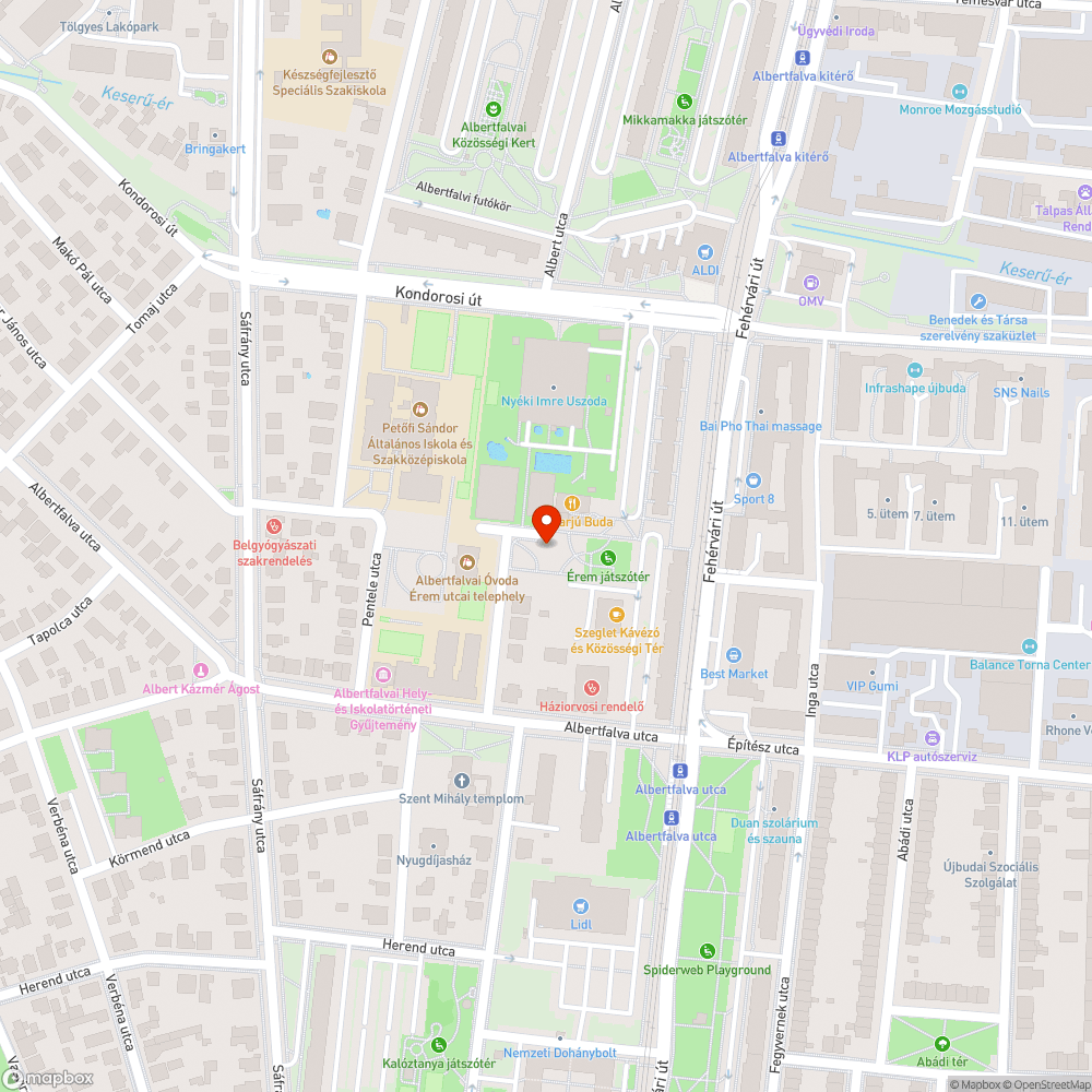 Hiányzó háló a pingpongasztalról bejelentés helye