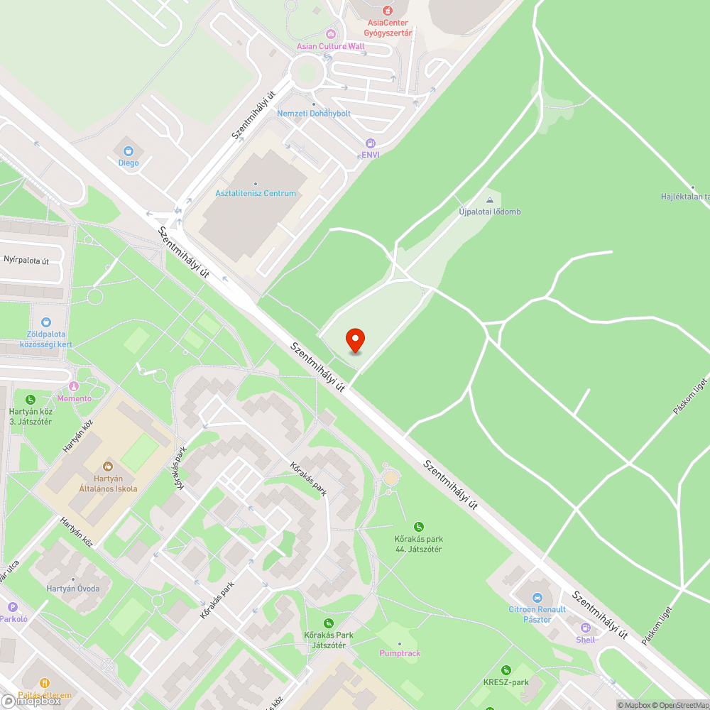 Szemet bejelentés helye