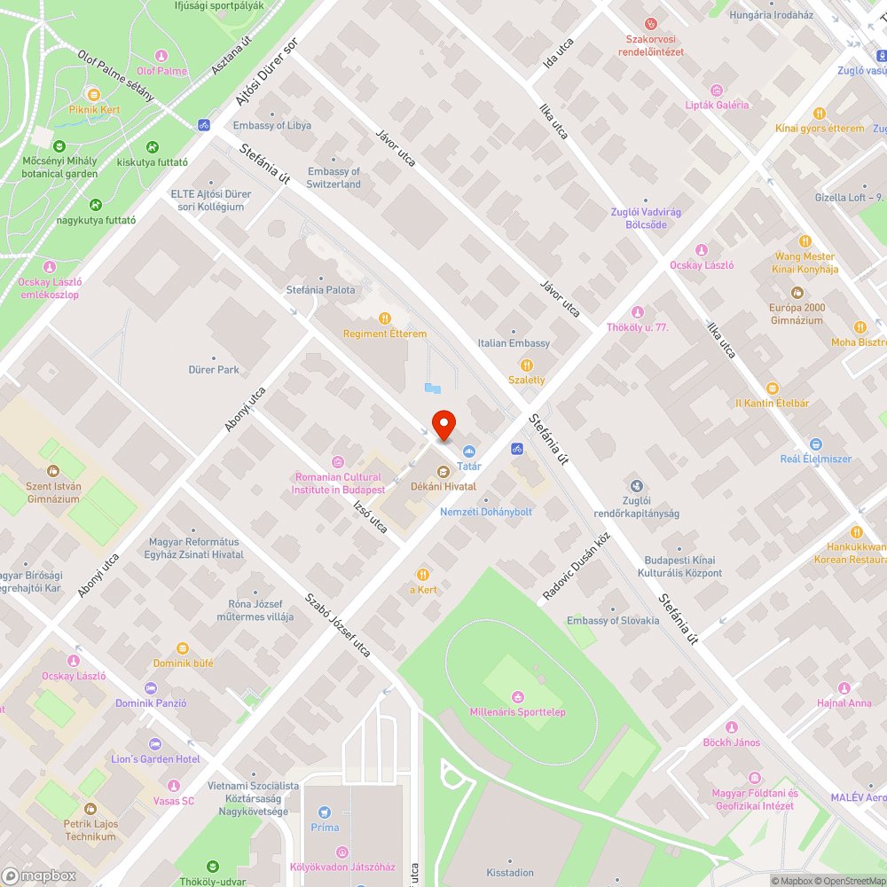 Benőtt járda bejelentés helye